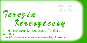 terezia keresztessy business card